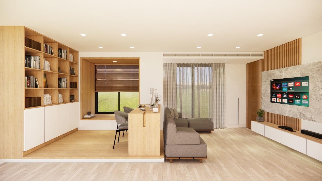 客廳區域/書房辦公區域